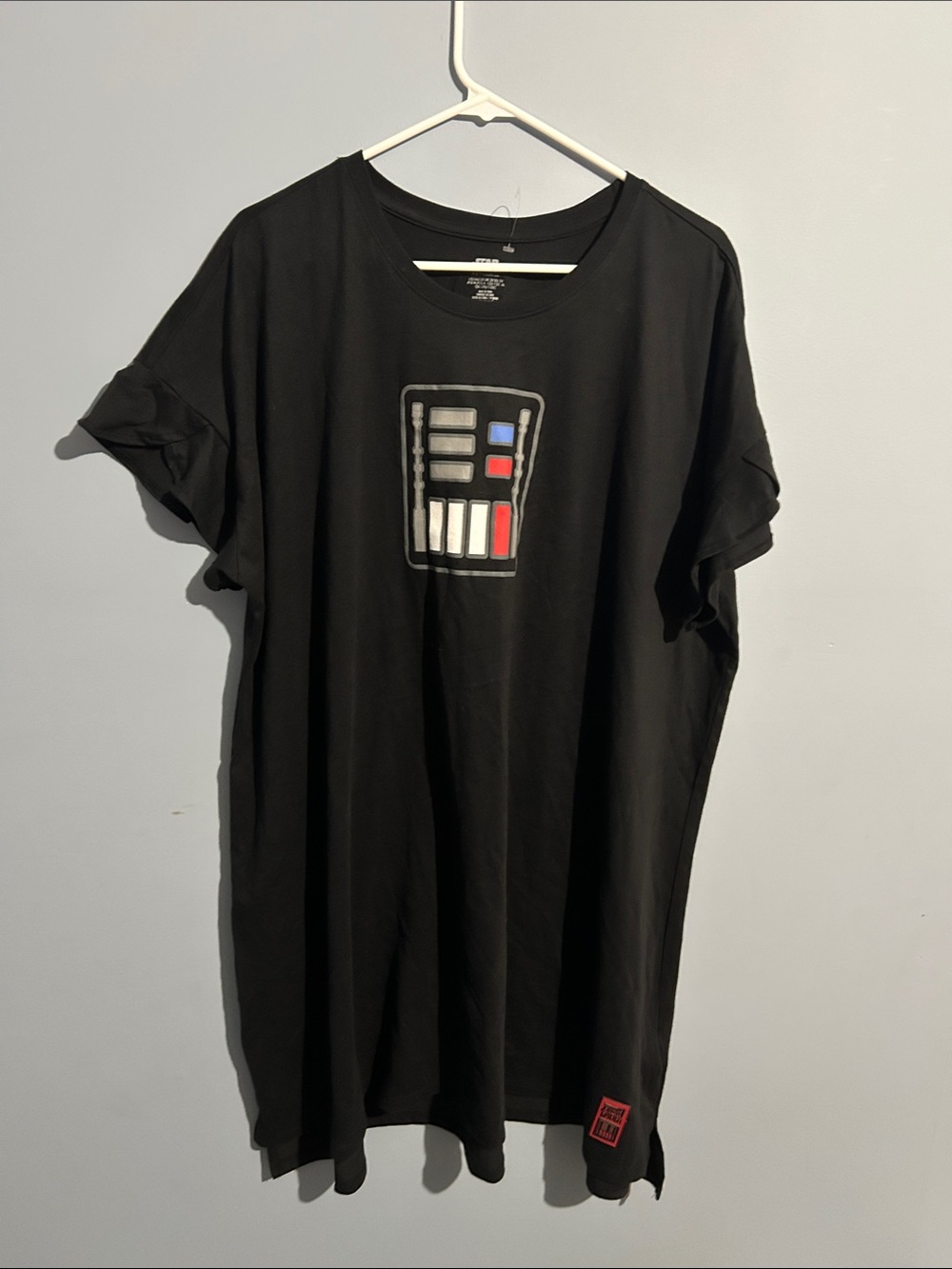 Star Wars Black Short-Sleeve Women's Graphic Tee with Red & Blue Accents